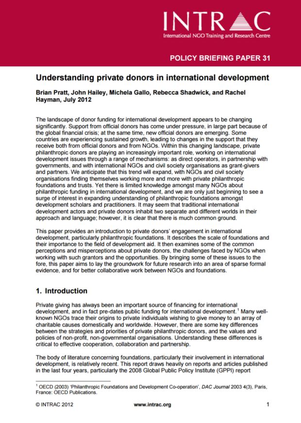 Briefing paper 31
