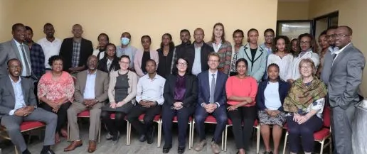 Attendees at the July 2022 launch of CSIF, including the INTRAC-AGAR team