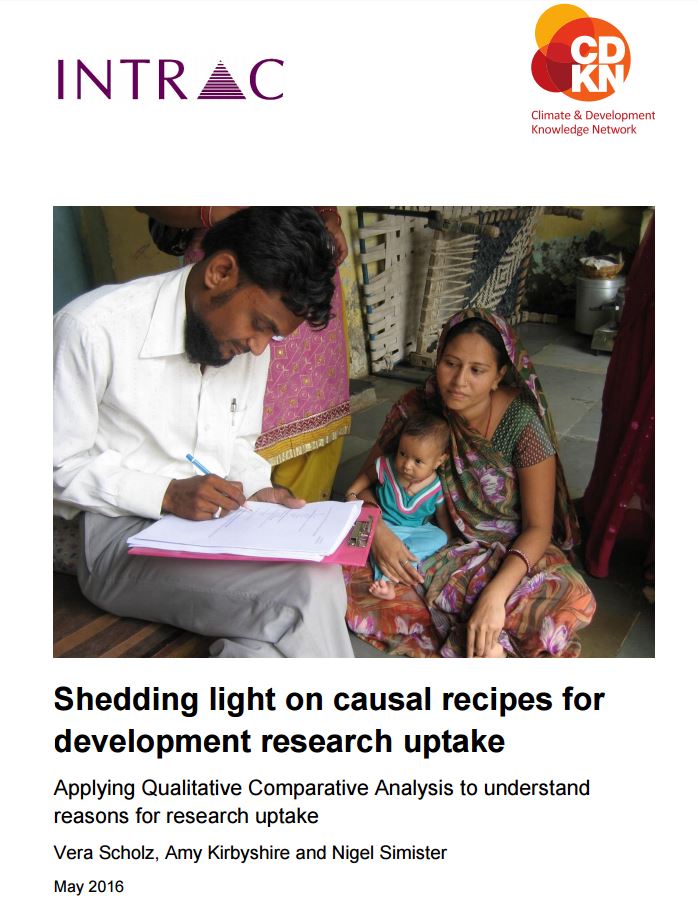 Shedding light on causal recipes for development research uptake cover web