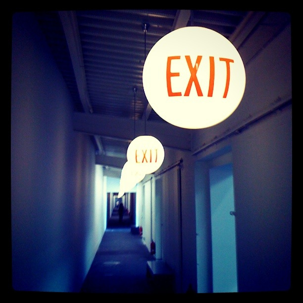 'Exit' by Fabio Sola Penna via Flickr. Creative Commons licensing.